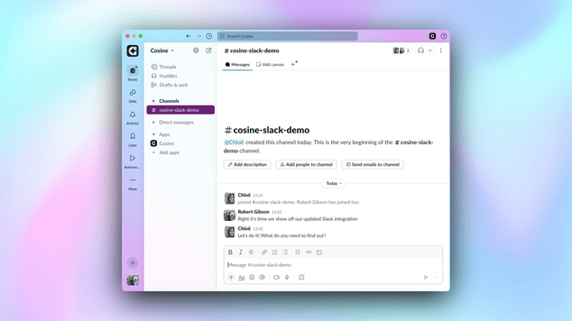 Slack Integration Update